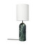 Dark green marbled / White
