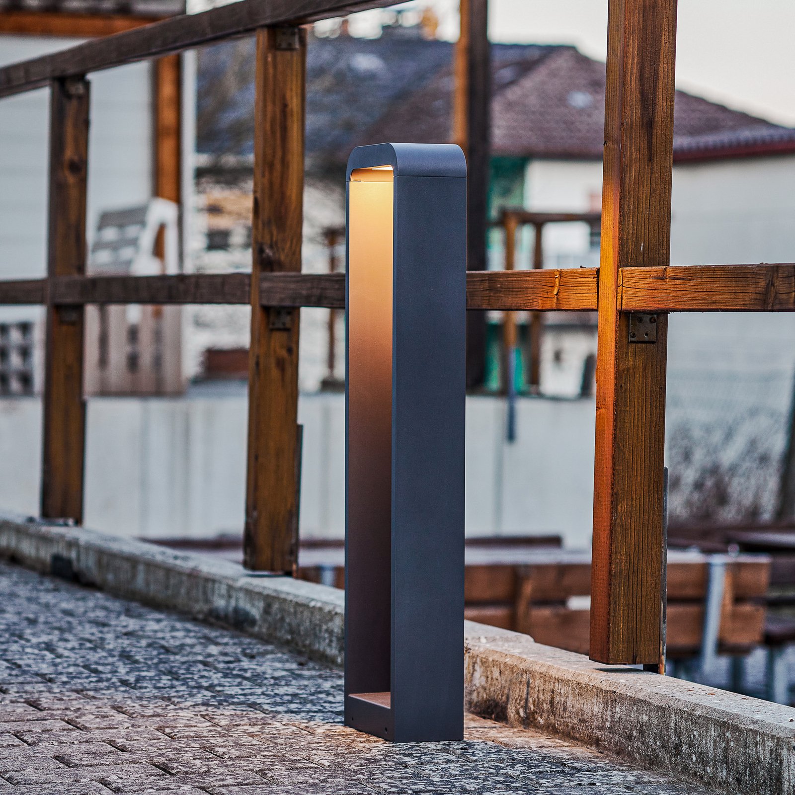 Emima Kerti Lámpa H80 Dark Grey - Lindby