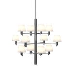 Gil Lustre, couleur chrome, Ø 67 cm, à 12 lampes - Herstal