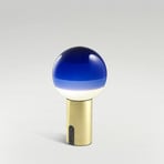 Dipping Light Portable Tischleuchte Blue/Brushed Brass - Marset