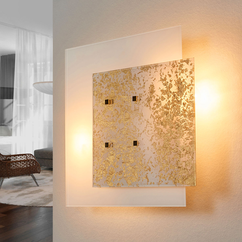 Wandleuchte Royal GD 0008/2A, blattgold, 36x35