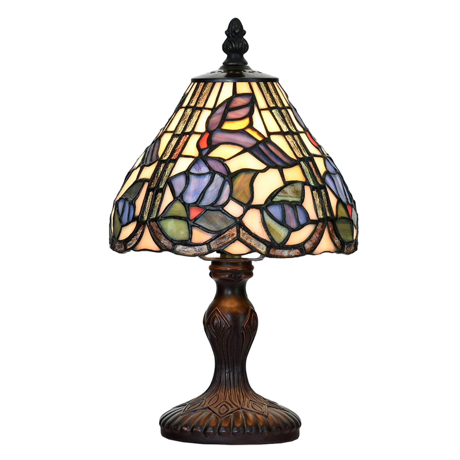 Clayre&Eef Bordslampa 5LL-6181 i Tiffanystil Ø 18 cm