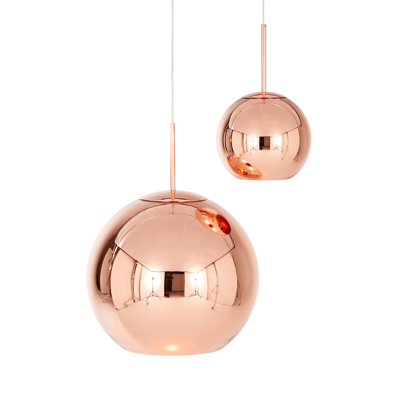 Copper Round LED-pendellampe Ø45 Copper - Tom Dixon Copper Round LED-pendellampe Ø45 Copper - Tom Dixon