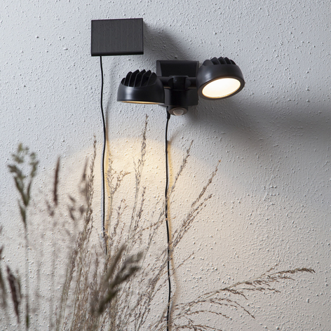 Powerspot LED solar lamp, sensor, 2-bulb