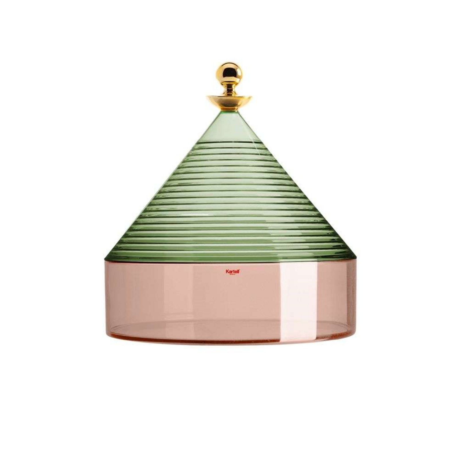 Trullo Storage Pot Green/Pink - Kartell