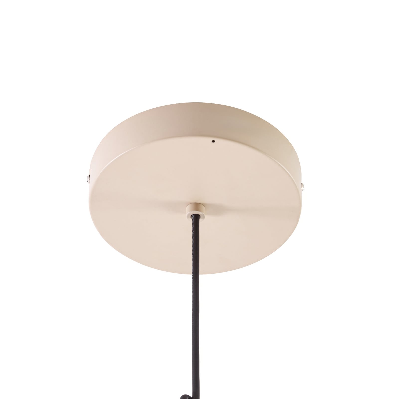 Richi vanjska viseća LED svjetiljka, Ø 40 cm, bež, prigušiva, IP44, metal -