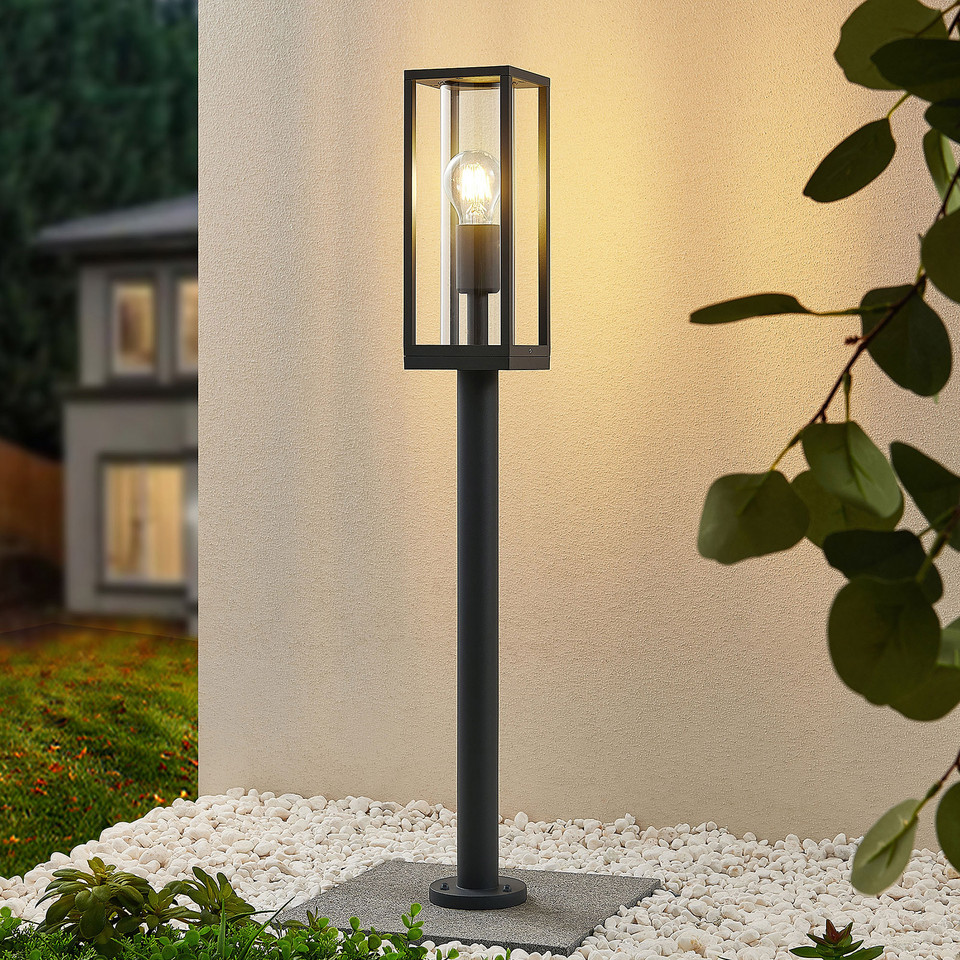 Lindby Giavanna trädgårdslampa H80 mörkgrå, svart från Lindby