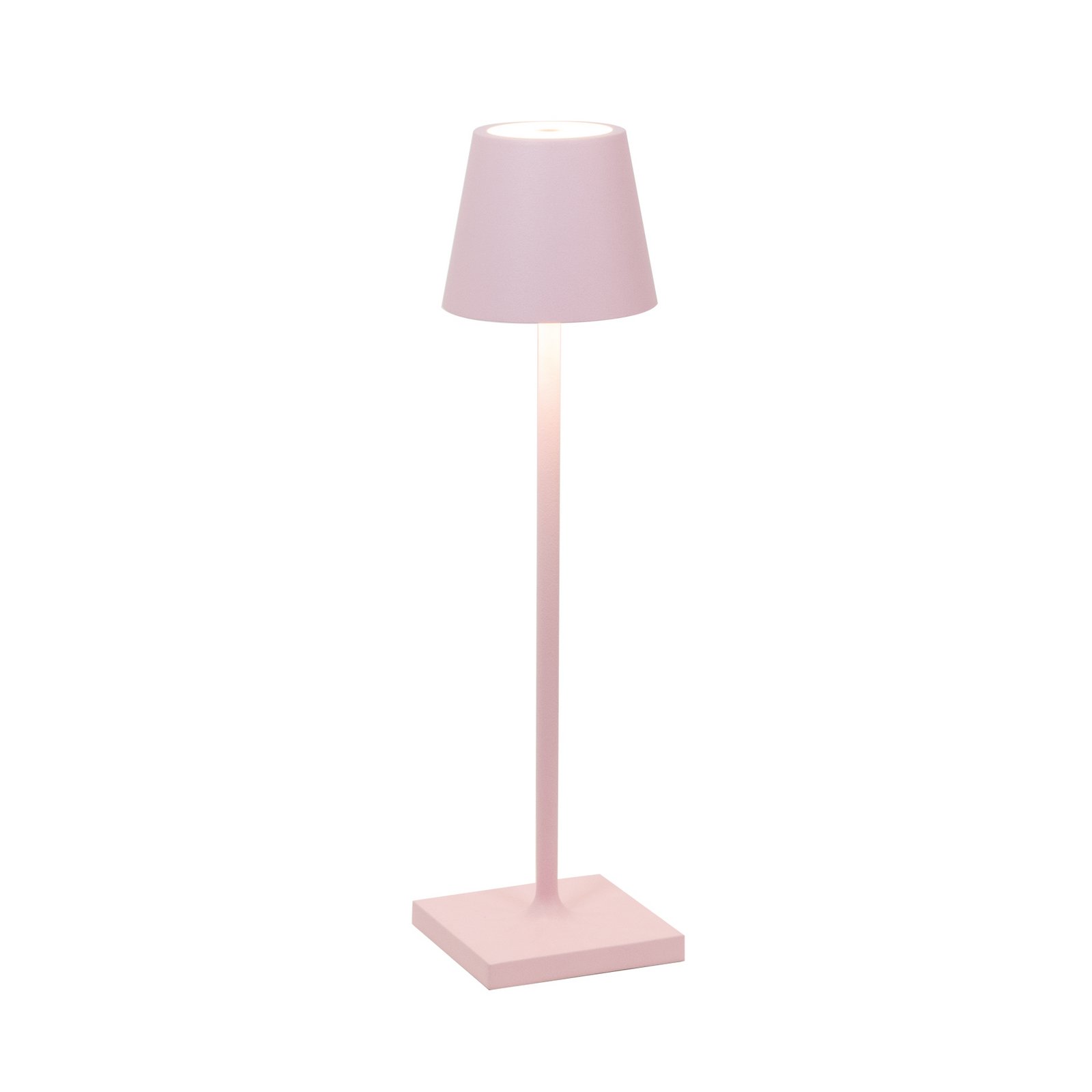 Zafferano Poldina mikro uppladdningsbar lampa IP65 rosa