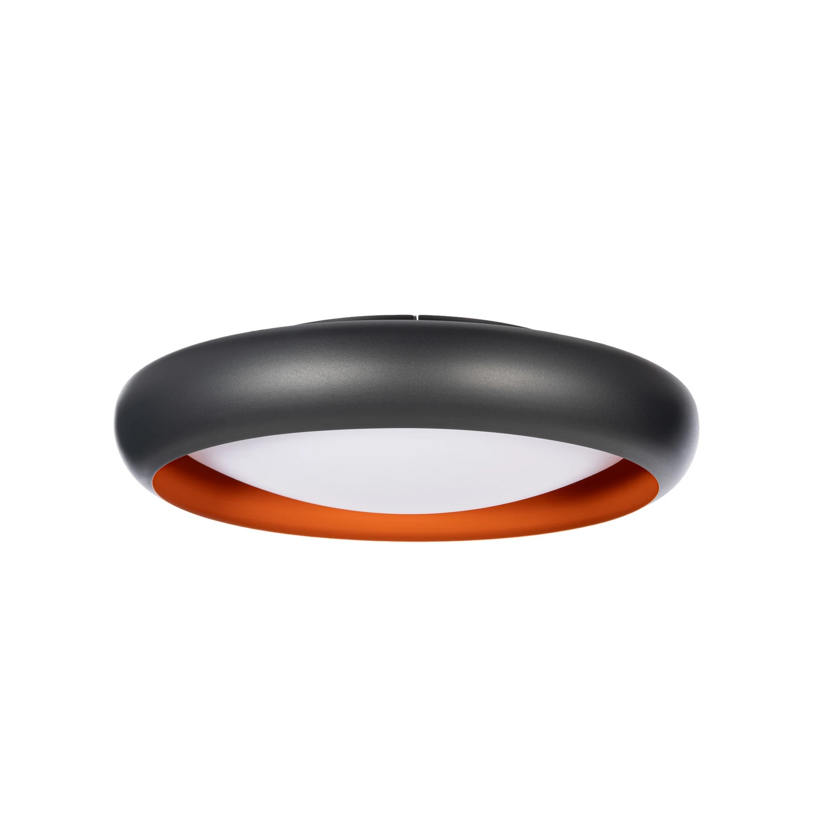 Candeeiro de teto LED Lindby Serava, preta, Ø 60 cm, regulável