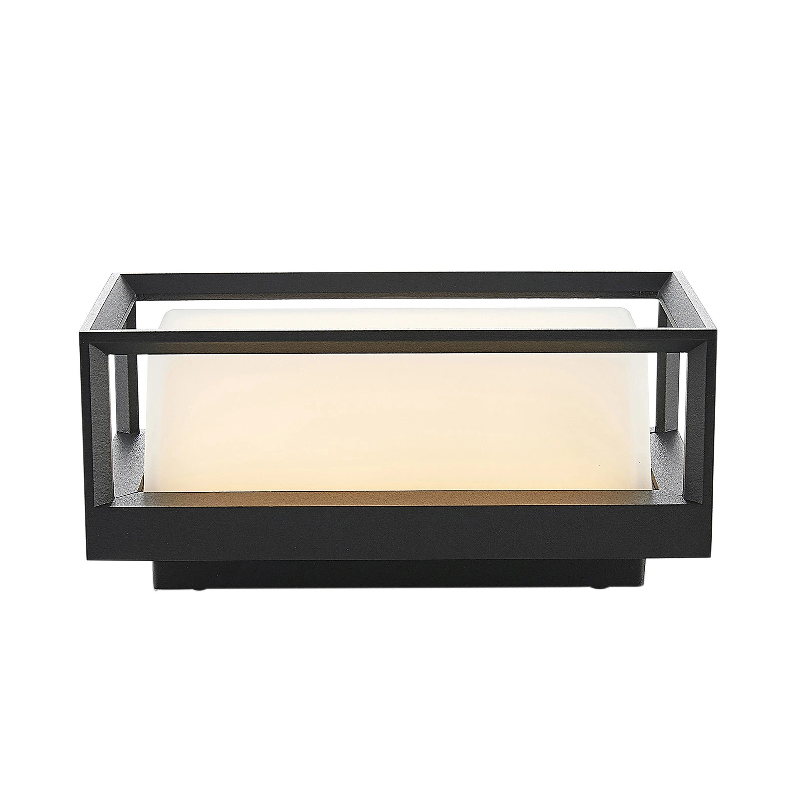 Arcchio LED-Außenwandleuchte Ismera, anthrazit/opal, IP65