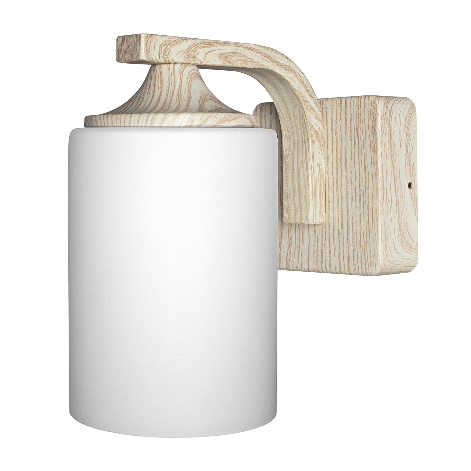 LEDVANCE Endura Classic Lantern Cylinder wood look, die-cast aluminium, glass, E27, 15 W, energy efficiency: A++, W: 11.8 cm, H: 21.2 cm
