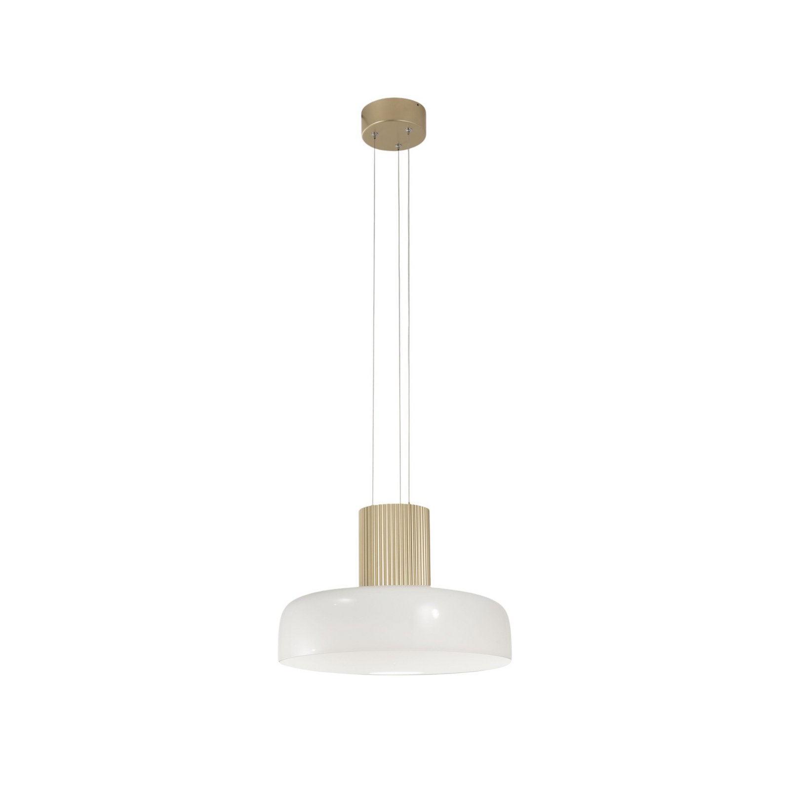 LED pakabinamas šviestuvas „Lunar“, baltas/auksinis, stiklas, CCT, reguliuojamas