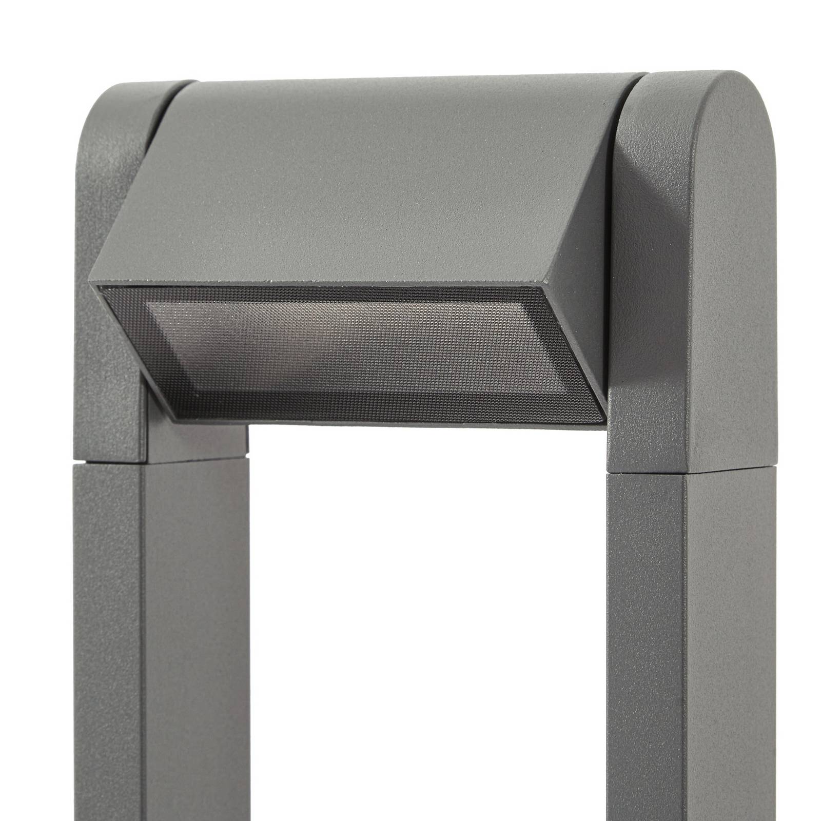 Lindby słupek oświetleniowy LED Meloni, antracyt, 65 cm, IP65 obrotowa