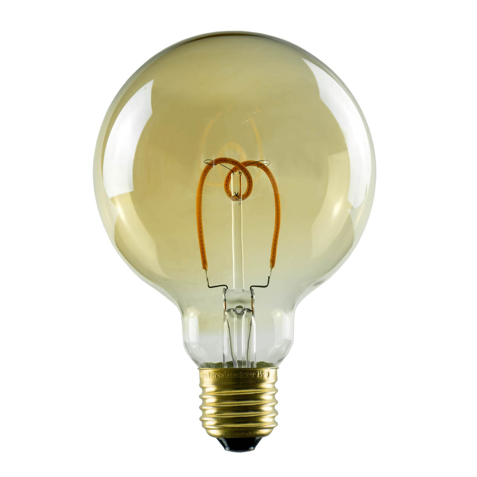 SEGULA LED-Globelampe E27 3,2W G95 1.900K gold dim