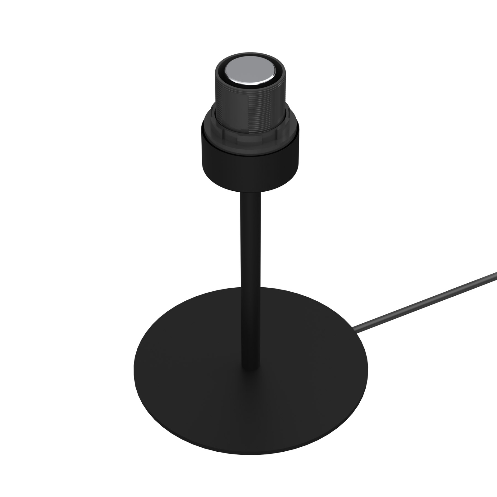Lampa stołowa Arden bez klosza, czarna, 24cm