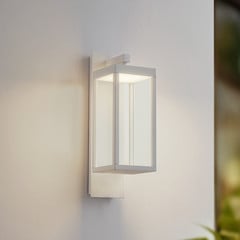 Lucande LED-ulkoseinävalaisin Ferdinand, valkoinen, metalli, 38 cm