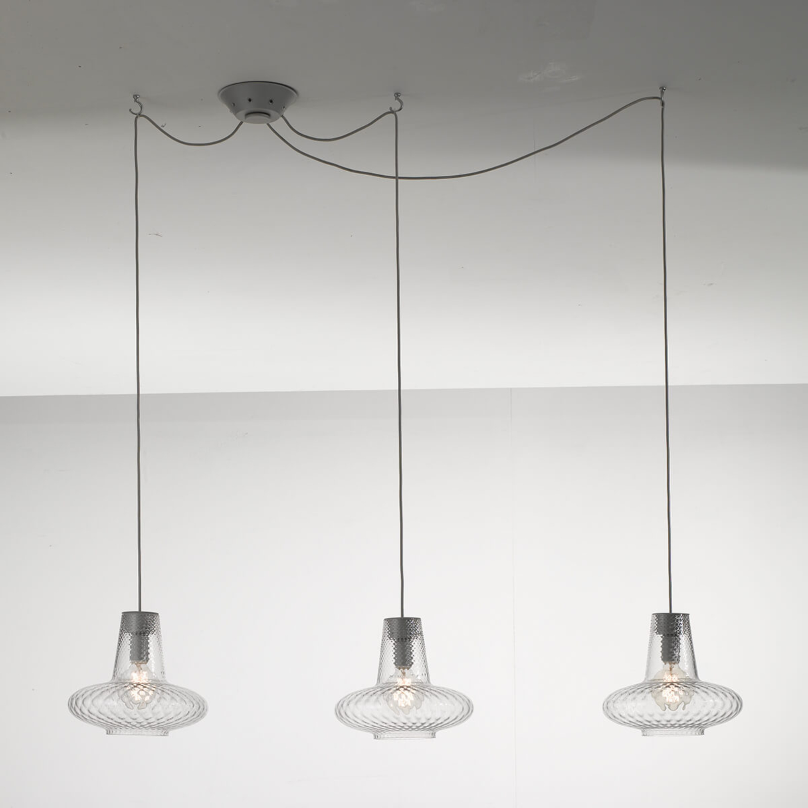 Glas hanglamp, transparant