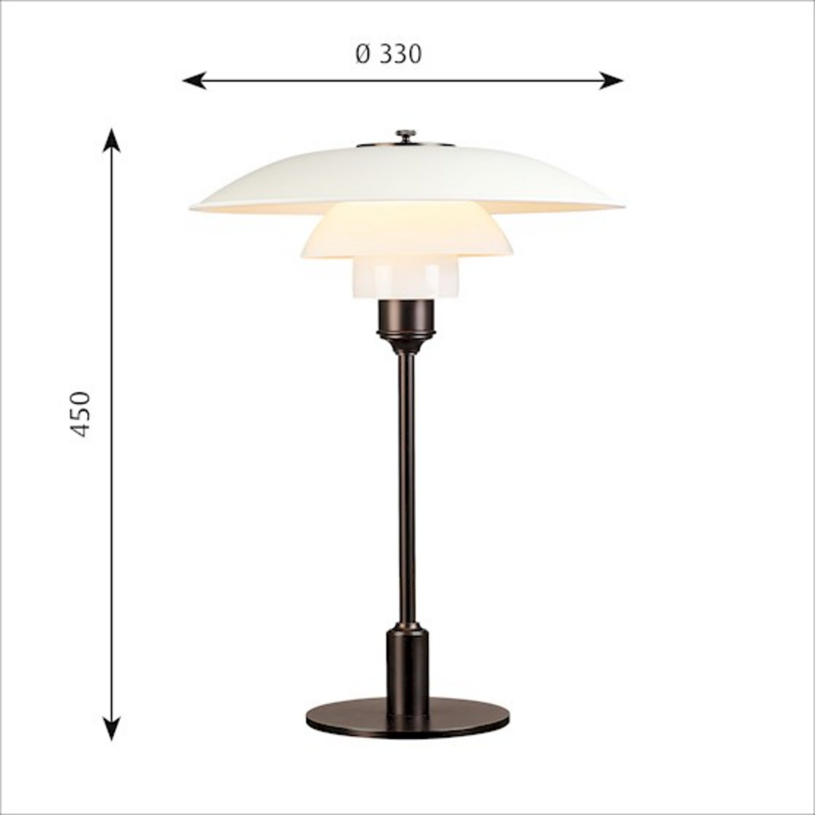 PH 3½-2½ Table Lamp White - Louis Poulsen