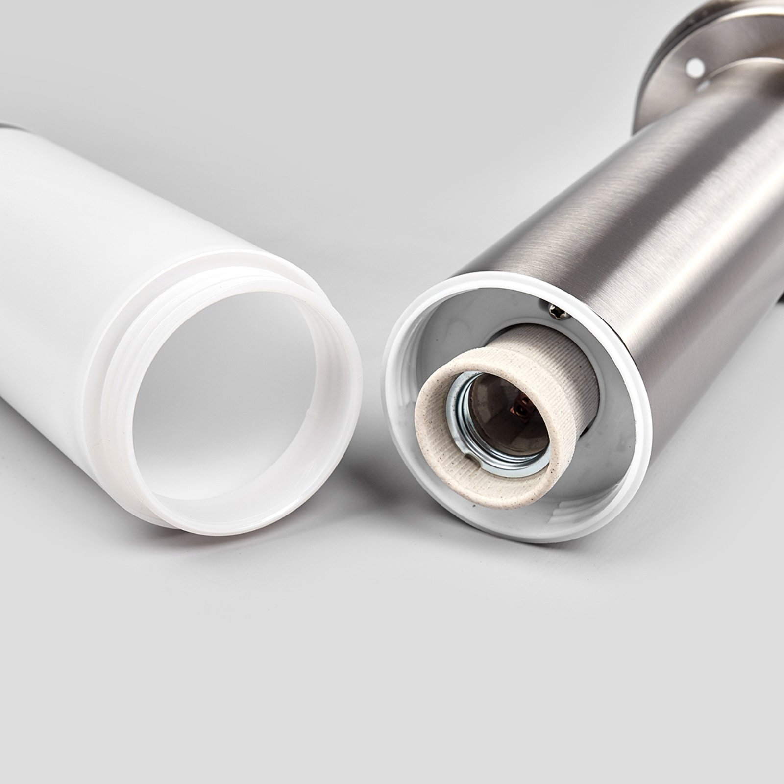 Kristof Lampa Ogrodowa Stainless Steel - Lindby