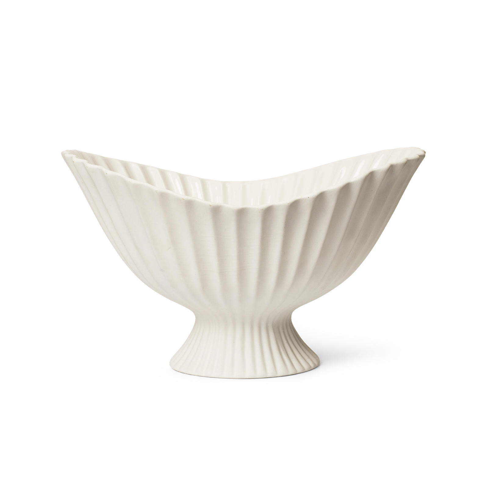 ferm LIVING Bol Fountain Centrepiece, blanc, céramique