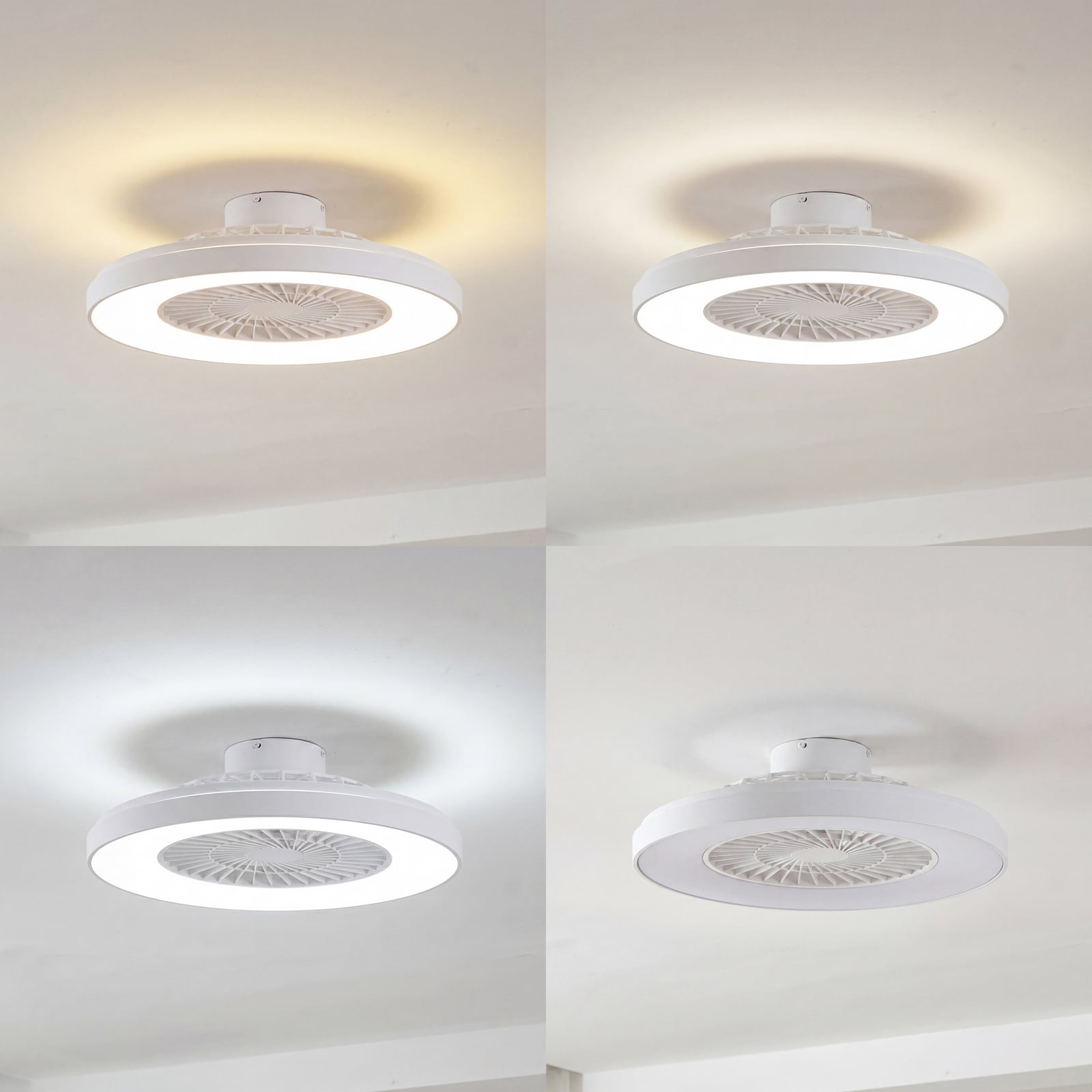 Ventilateur de plafond LED Lindby Teleo, Ø 58 cm, blanc, courant continu, Tuya Ventilateur de plafond LED Lindby Teleo, Ø 58 cm, blanc, courant continu, Tuya