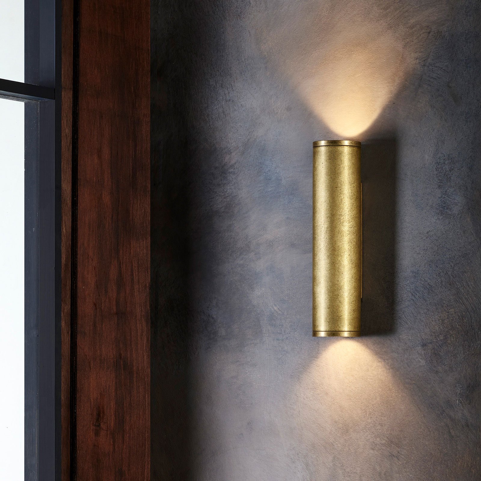 Astro Ava 300 Coastal outdoor wall light brass, stainless steel, GU10, 6 W, energy efficiency: A++, W: 7.5 cm, H: 30 cm