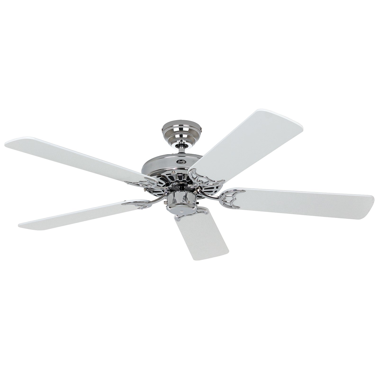 Deckenventilator Classic Royal 132 chrom/weiß-grau