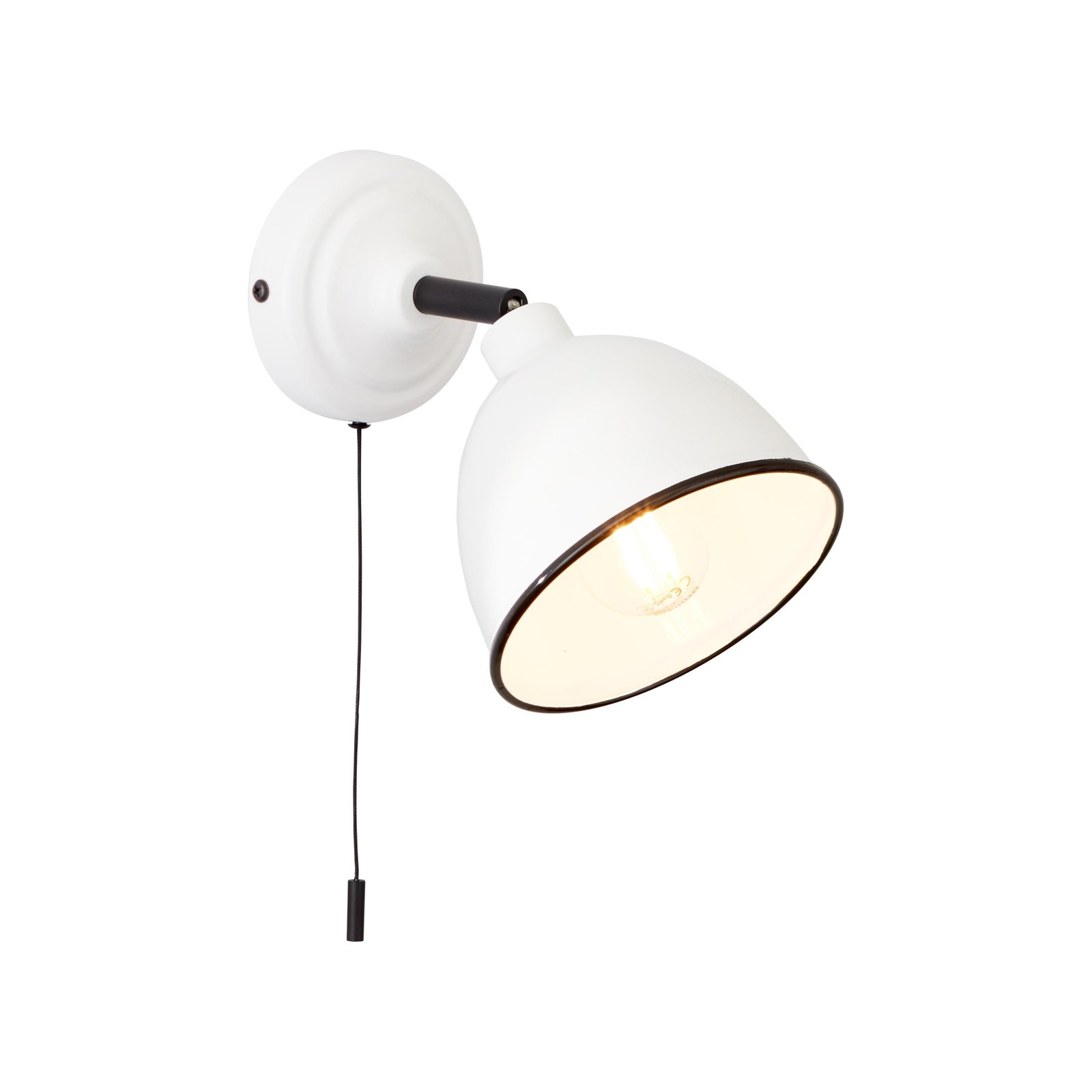 Telio fali lámpa, fehér, szélesség 12,5 cm, fém