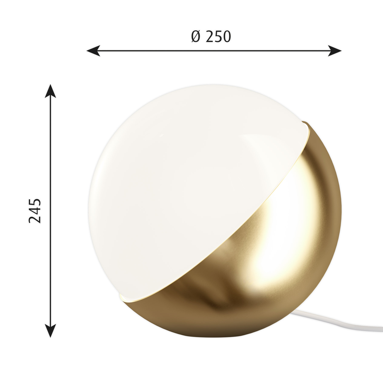 VL Studio Tisch-/Stehleuchte Ø250 Brass - Louis Poulsen