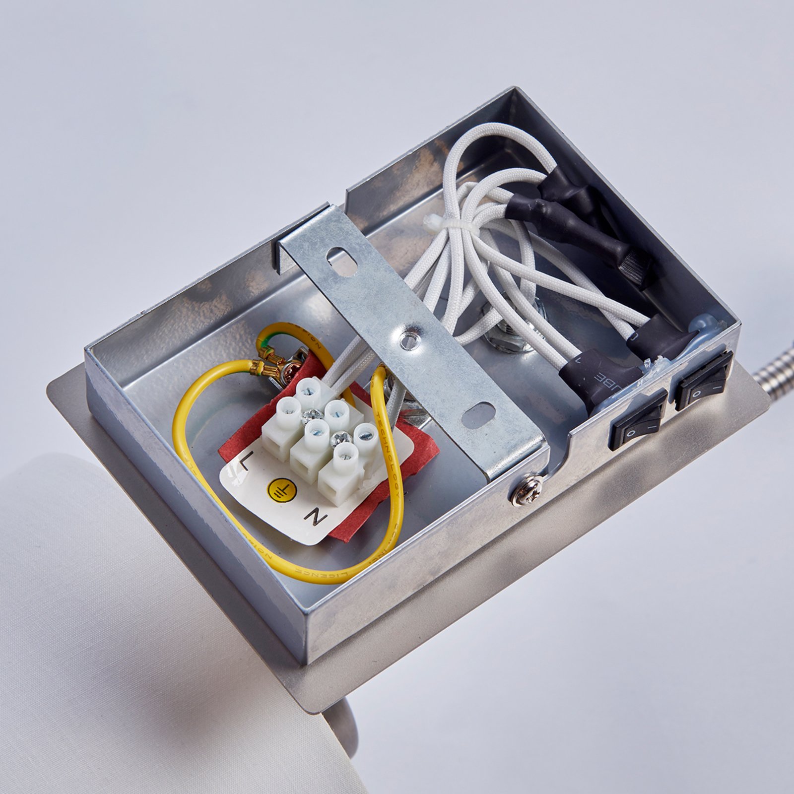 Shajan Wandleuchte Nickel/White - Lindby