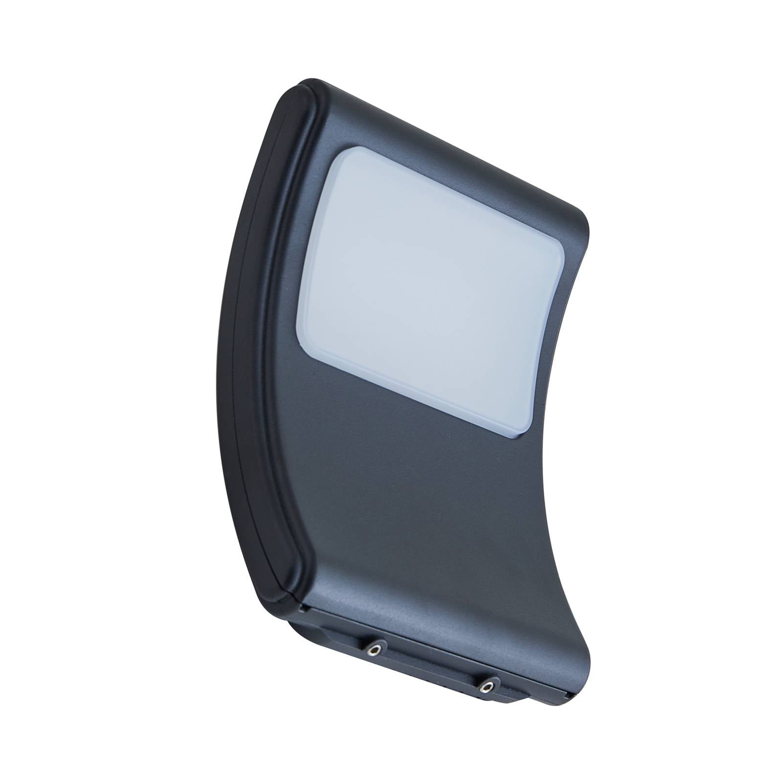 Lindby LED-Außenwandleuchte Radane, dunkelgrau, eckig, IP54