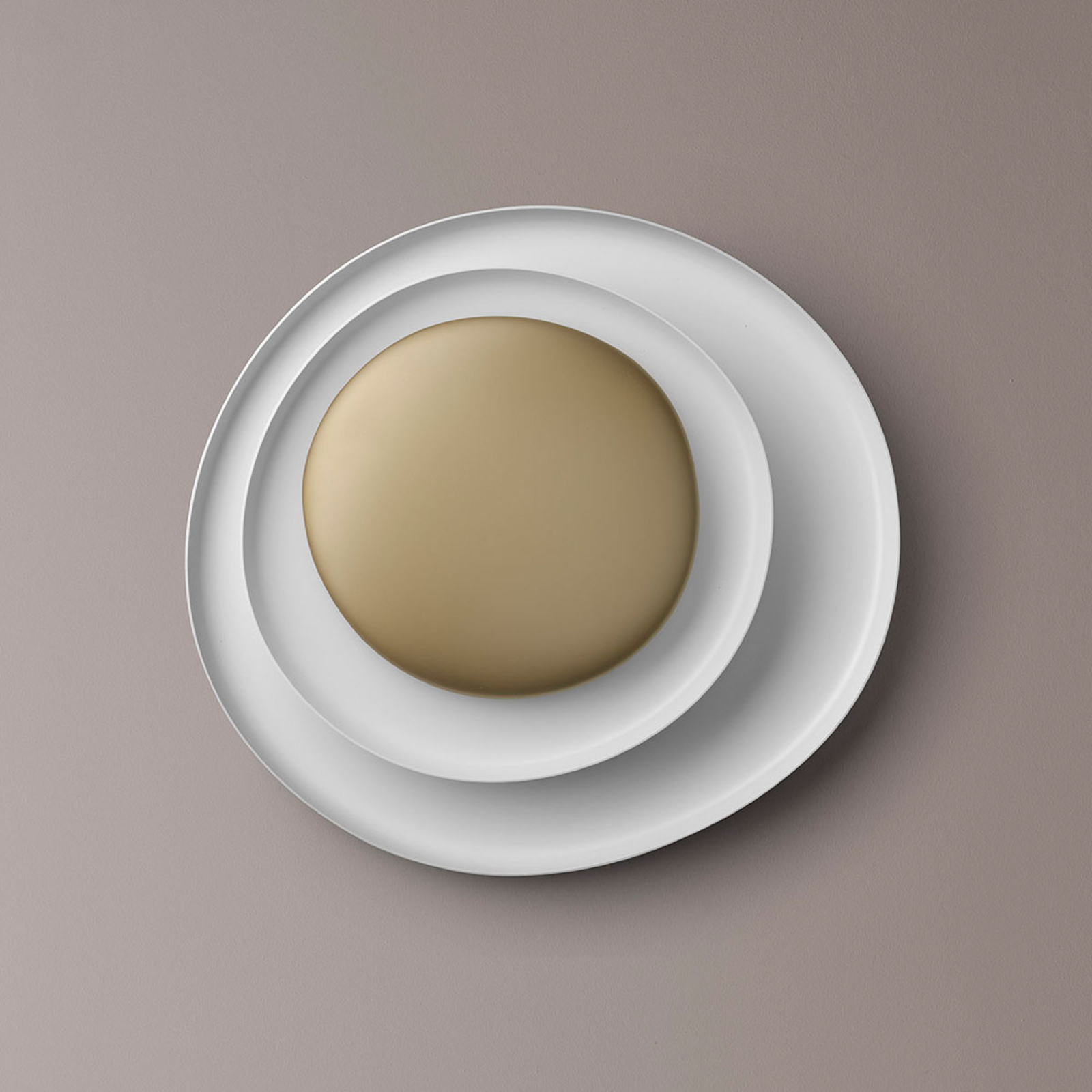 Foscarini Bahia LED-Wandlampe weiß/gold