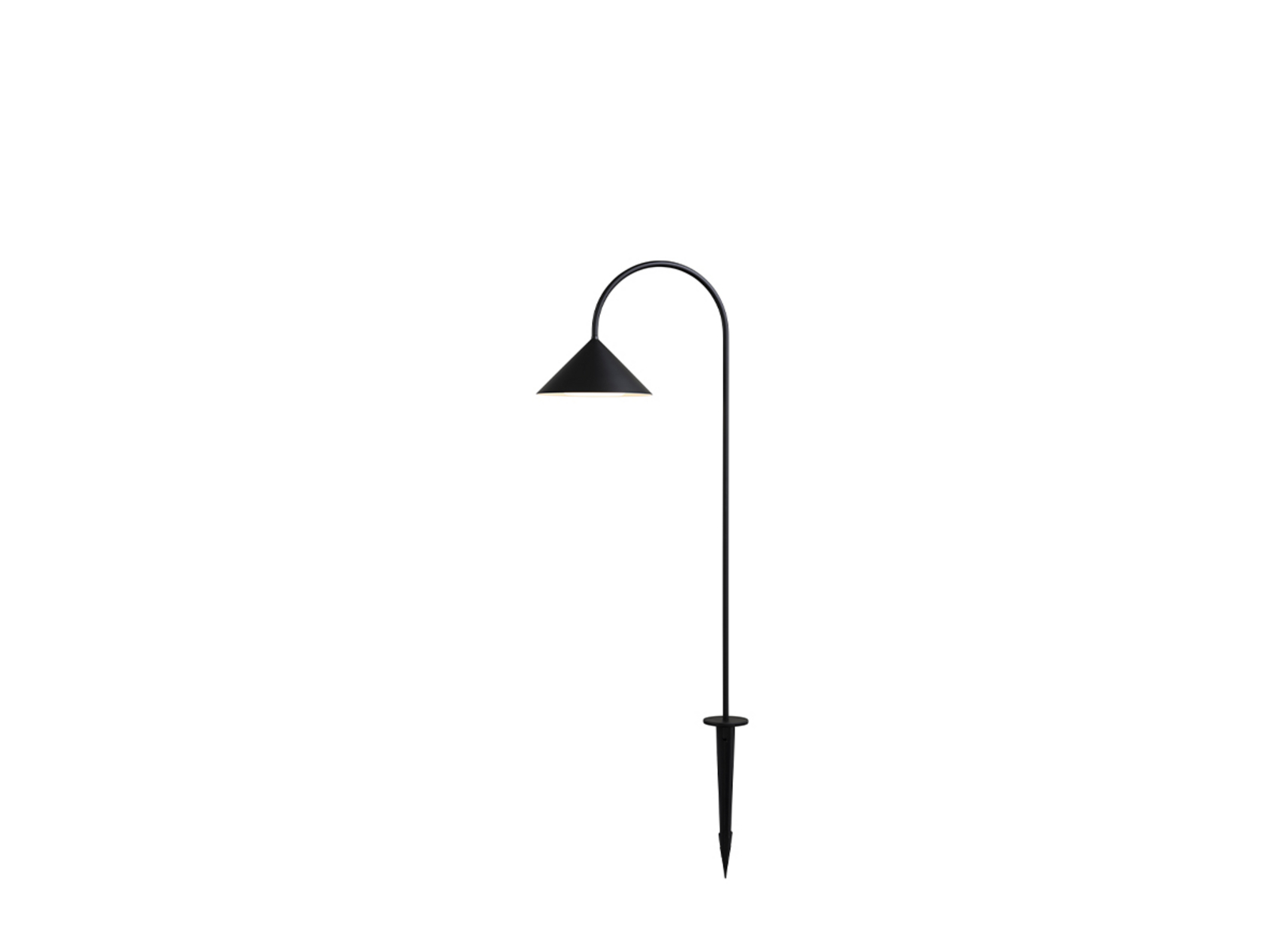 Grasp Garden Lamp w/Spike Matt Black - Frandsen