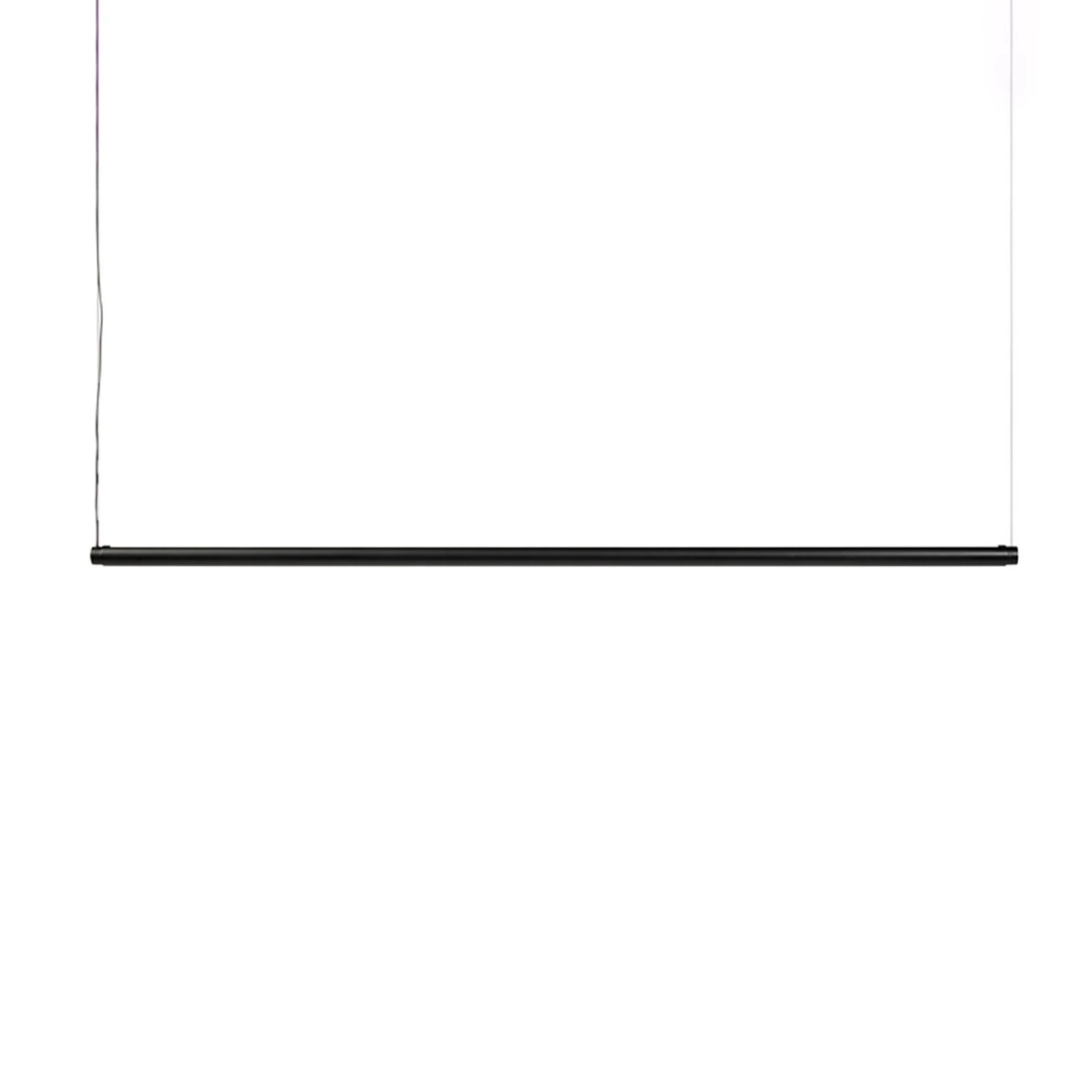 Lampada a sospensione HAY Factor Linear directional, nera, orientabile