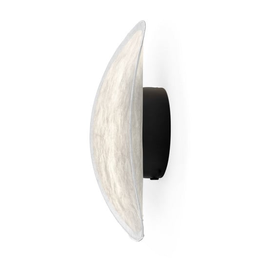 Tense LED wandlamp, wit/zwart, Ø 35 cm - New Works