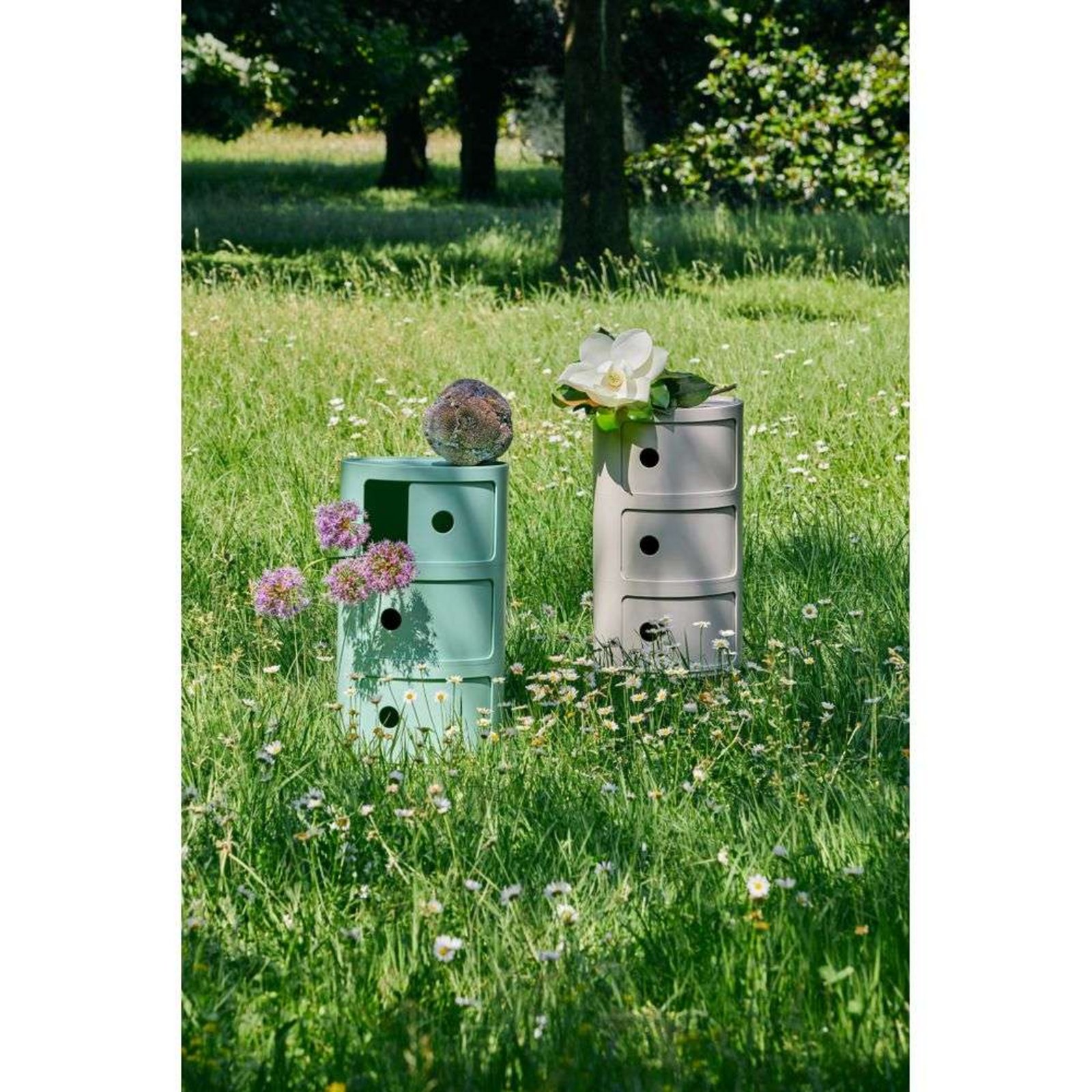 Componibili Bio 3 Masă Laterală Green - Kartell