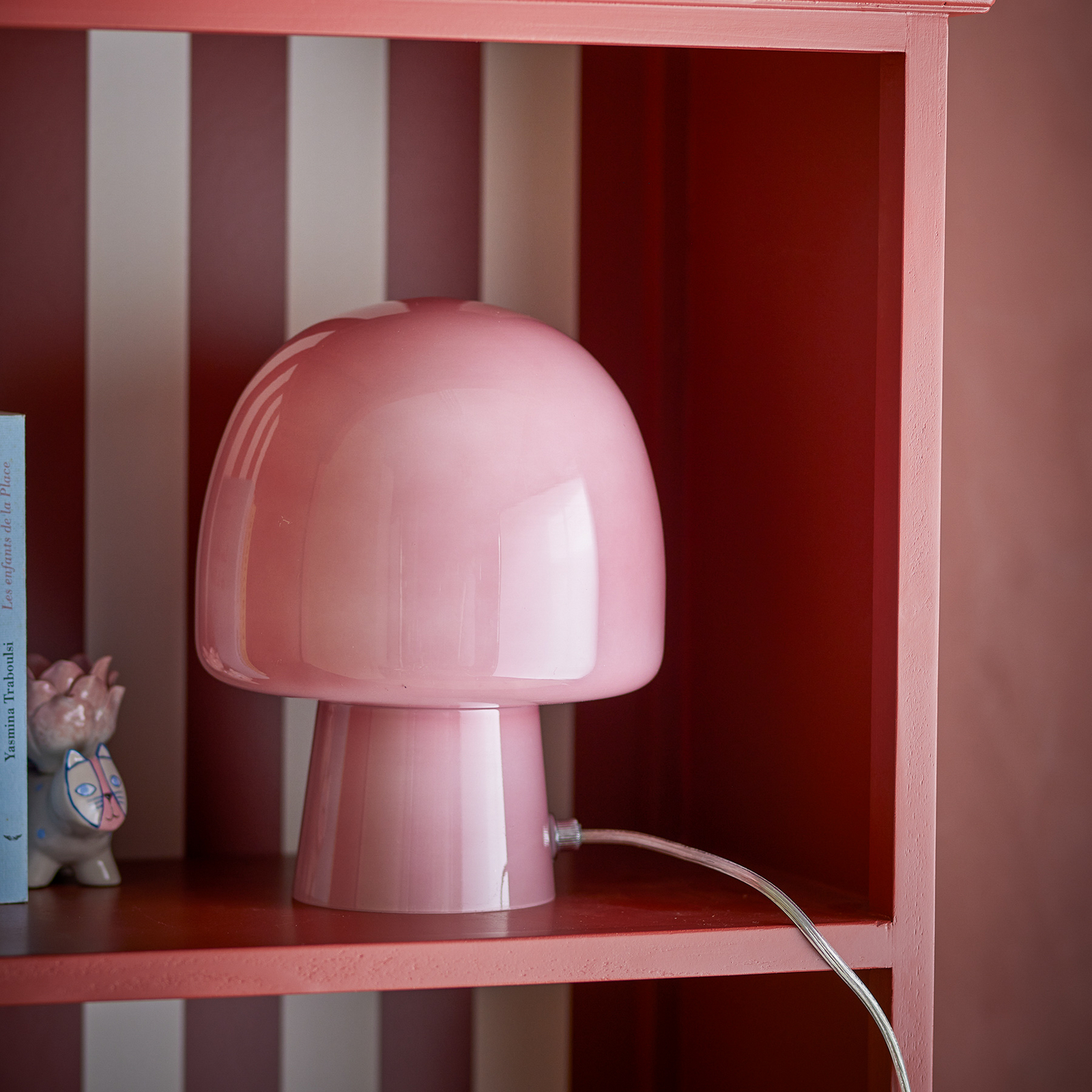 Paddy Tischleuchte, rosa, Glas, Höhe 26,5 cm - BLOOMINGVILLE Paddy Tischleuchte, rosa, Glas, Höhe 26,5 cm - BLOOMINGVILLE