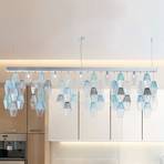Glace hanging light, Murano glass lampshades