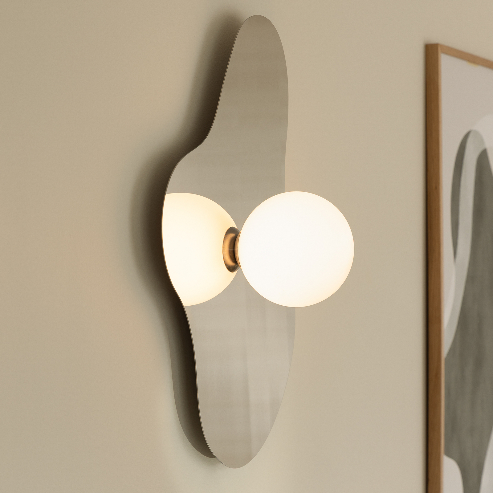 Globen Lighting sienas lampa Illusion, hroms, stikls, 60 cm Globen Lighting sienas lampa Illusion, hroms, stikls, 60 cm