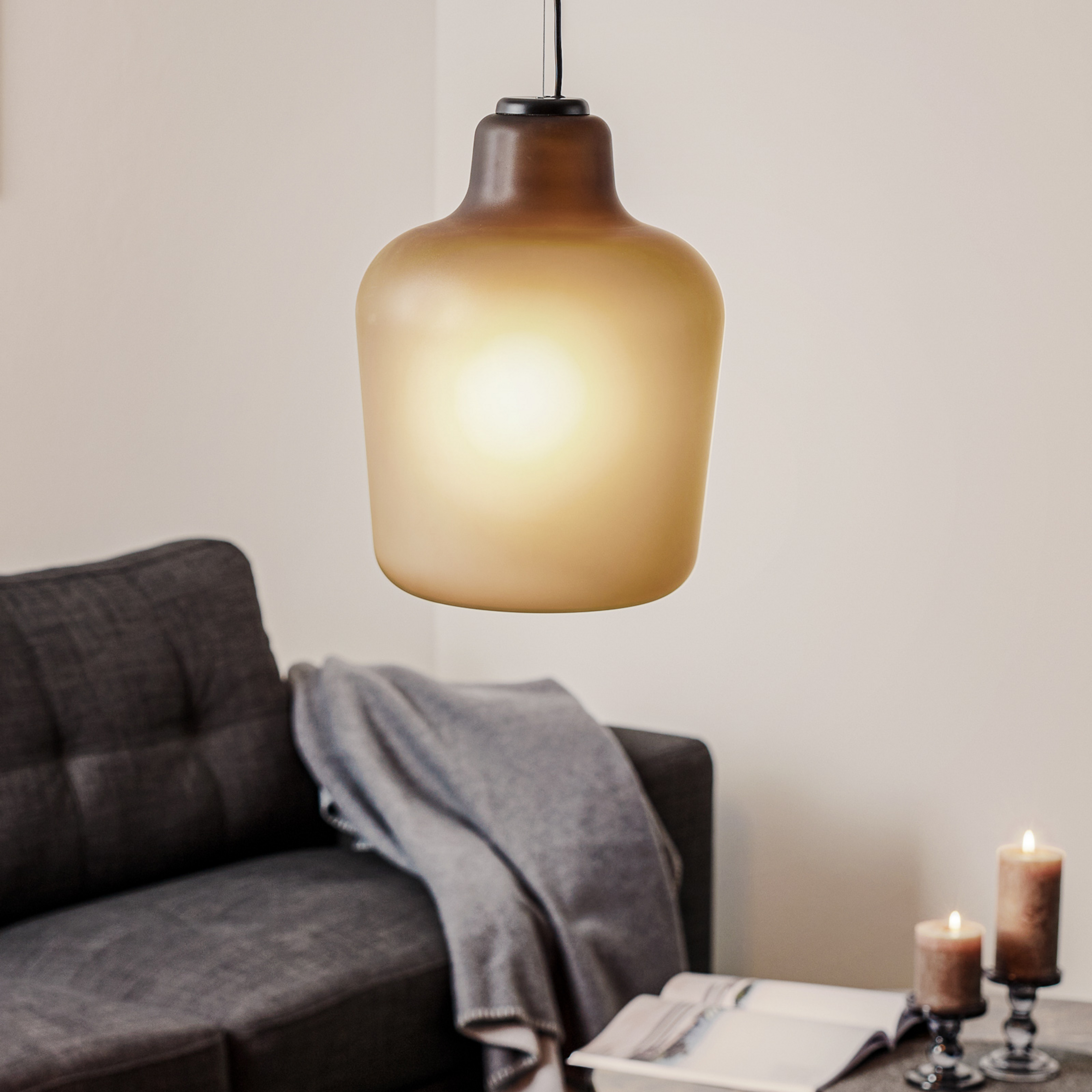 Northern Say my name - Glas-Hängeleuchte, mattiert