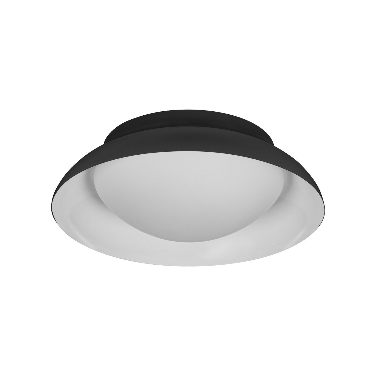 OSRAM Deckenleuchte ORBIS MILAN, schwarz Ø 31 cm Metall/Glas