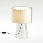 MARSET Mercer table lamp, cotton, Ø 38 cm
