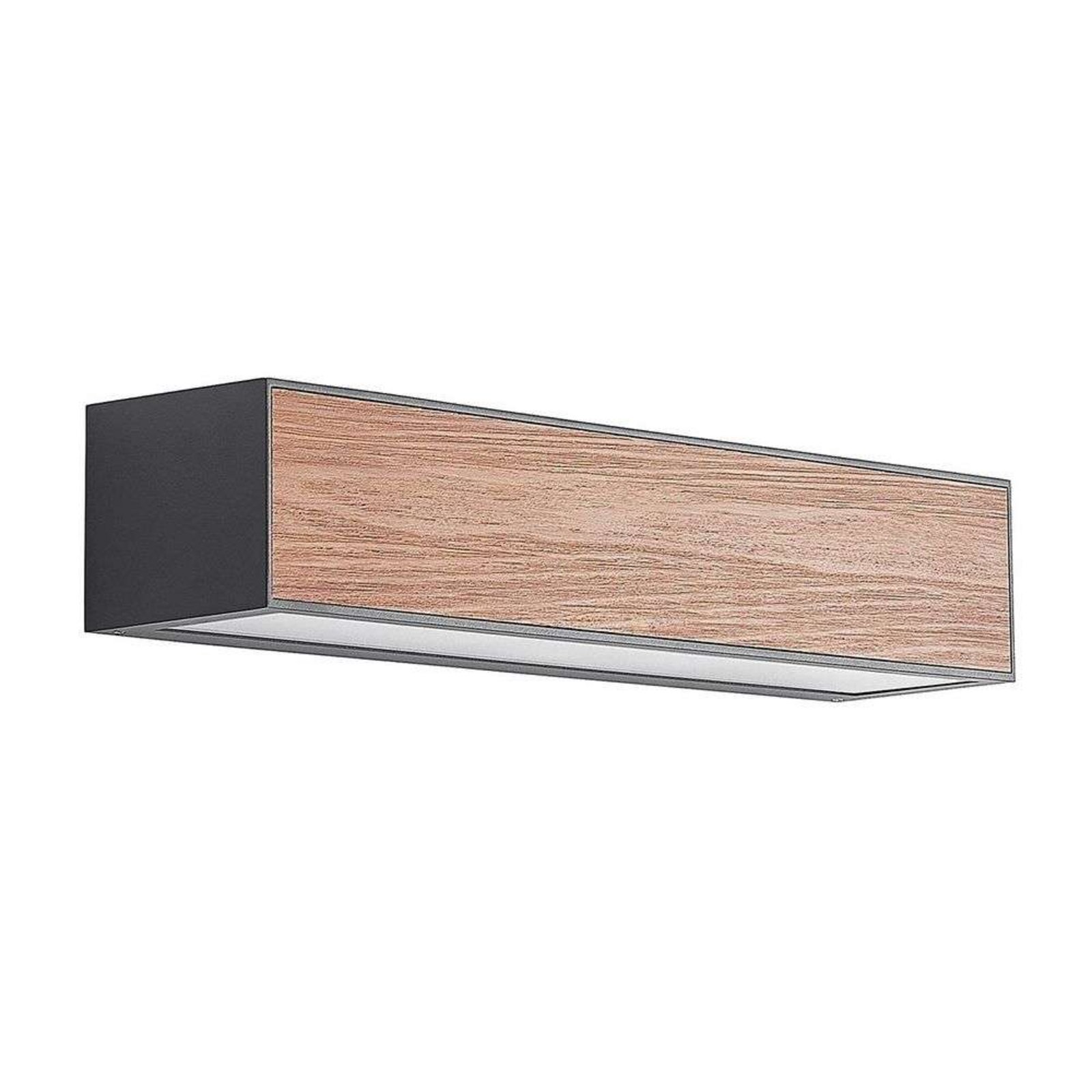 Miraz Aplica de Exterior Dark Grey/Dark Wood - Arcchio