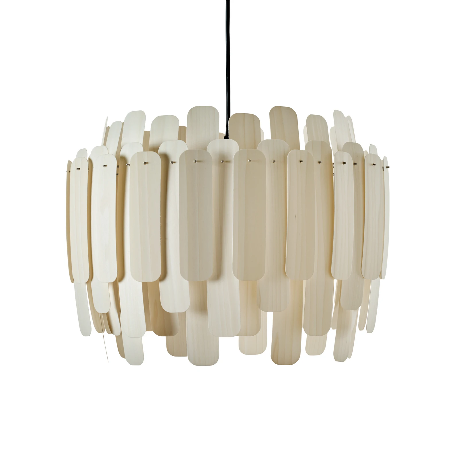 Lampada a sospensione in legno LZF Maruja, avorio