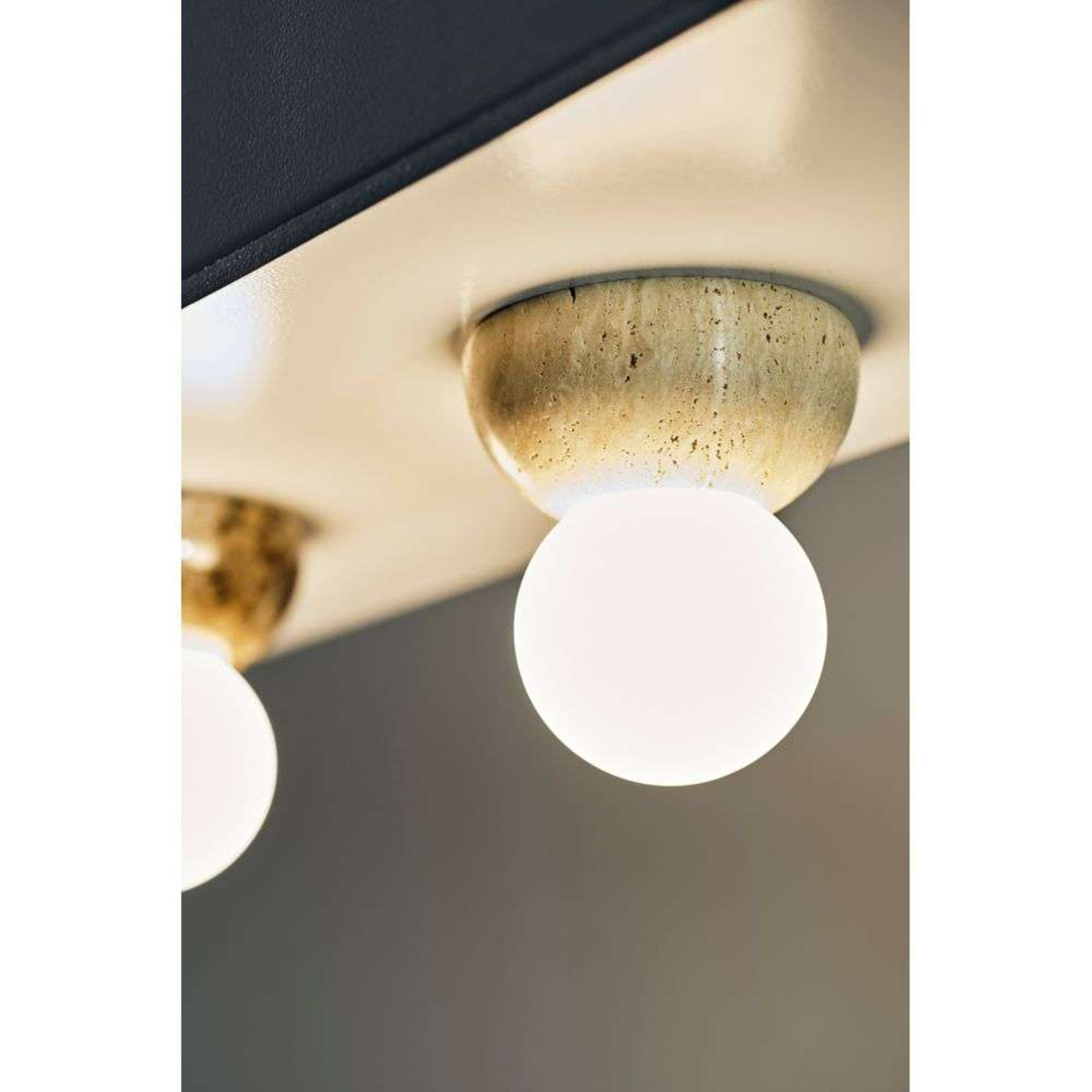 Torrano 13 Applique da Parete/Plafoniera IP44 Travertine - Globen Lighting