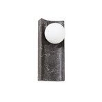 Applique murale Sonto, gris marbré, hauteur 30 cm, G9 - Lucande