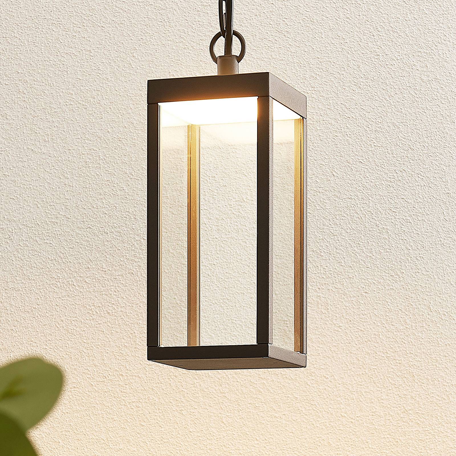 Lucande Venkovní LED světlo Cube se stínidlem, 26 cm
