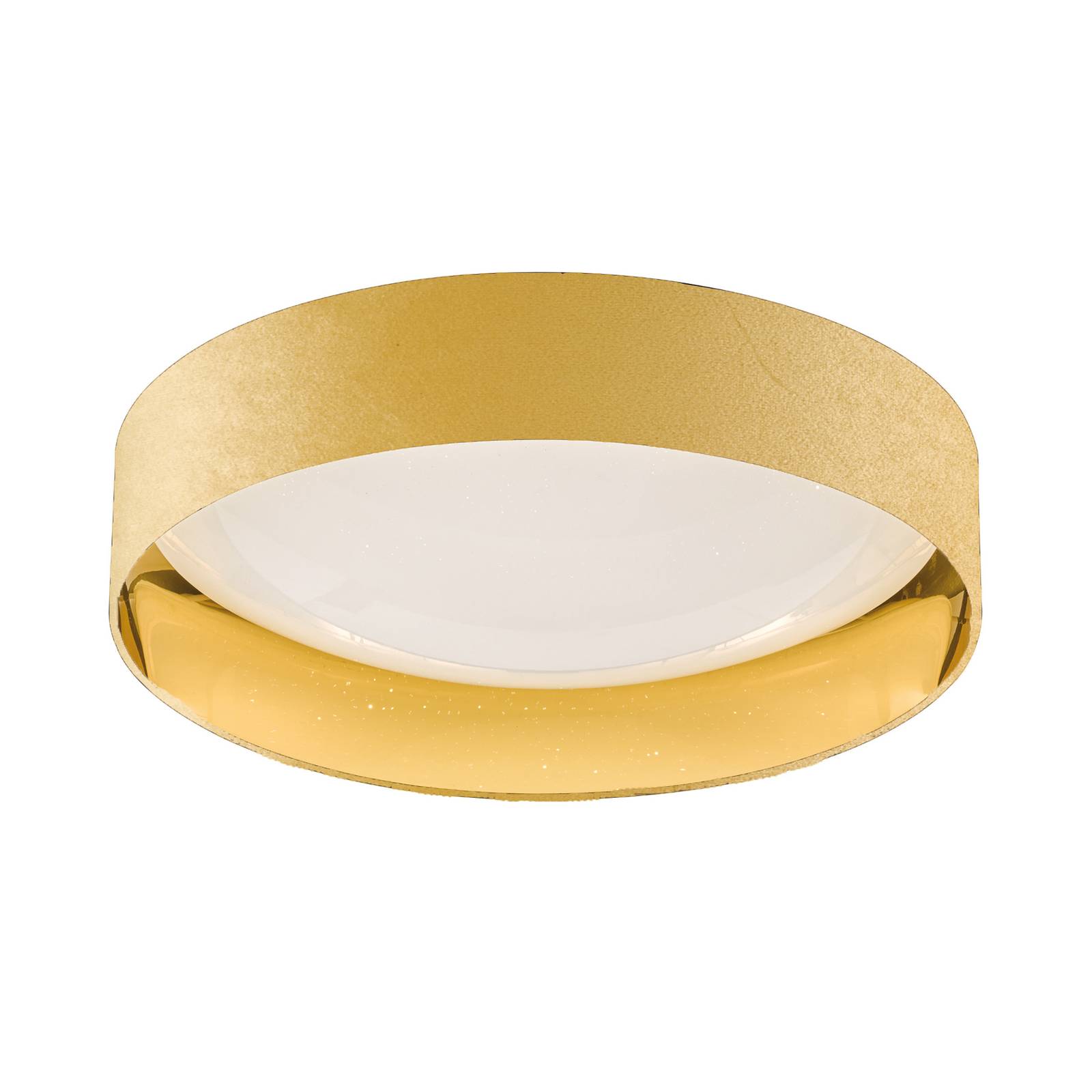 LED-taklampa Aura, gul/guld