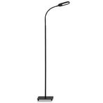 LED kantoor vloerlamp Office Step, dimbaar, zwart