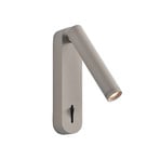 Applique murale LED Abriel, couleur beige, saillie 16 cm, métal